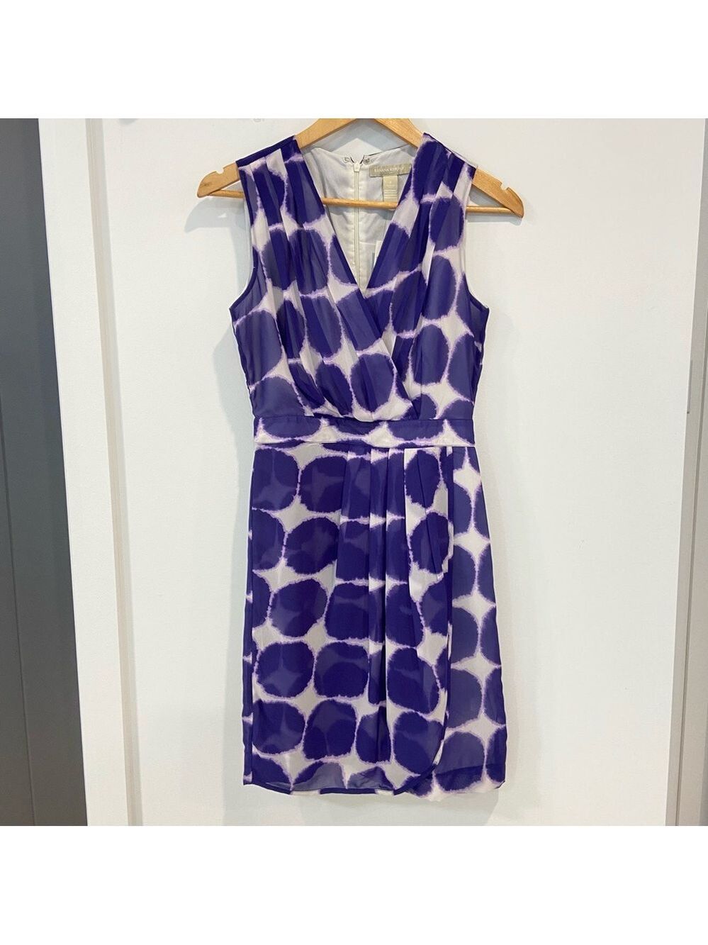 Banana Republic NWT sheath dress flowy lightweight wrap V neckline sleeveless 0 - Picture 9 of 13
